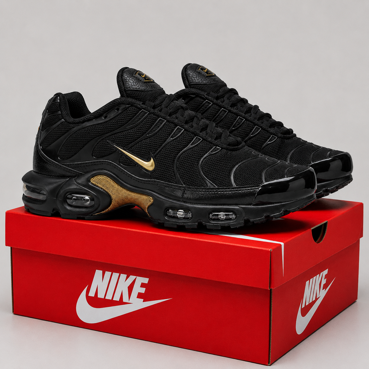 NIKE AIR TN "BLACK GOLD METALLIC"